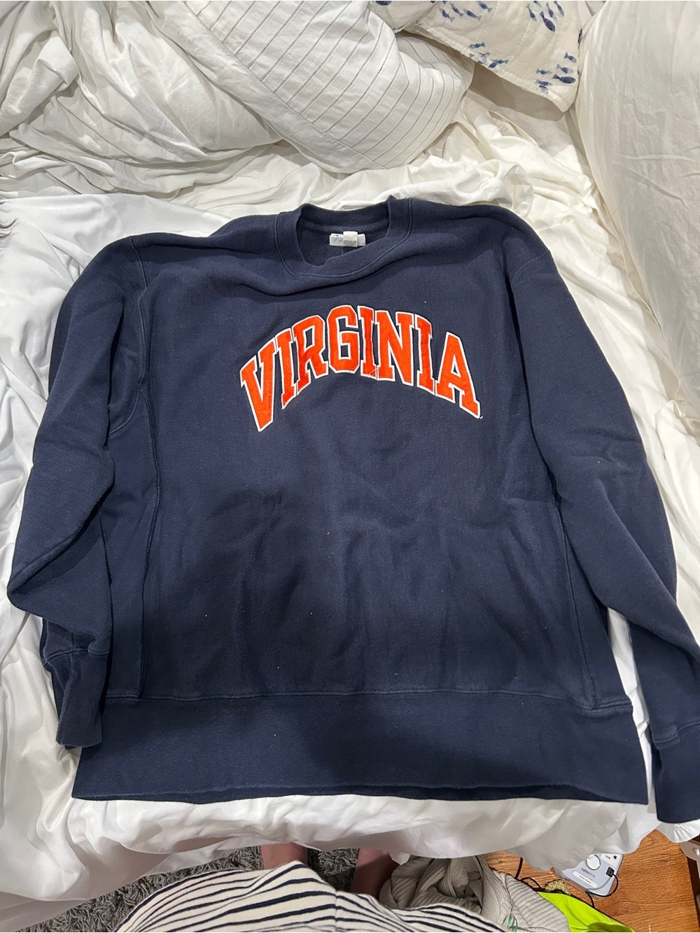 Virginia Navy Crewneck Champion Sweatshirt